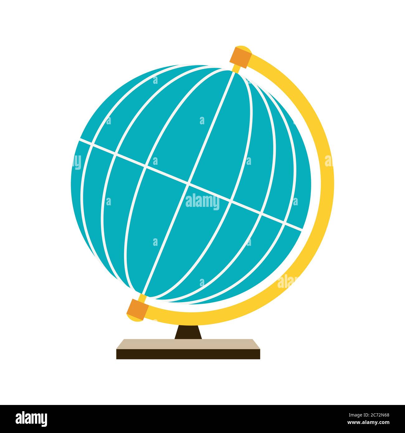 Illustrazione stilizzata del globo. Illustrazione Vettoriale