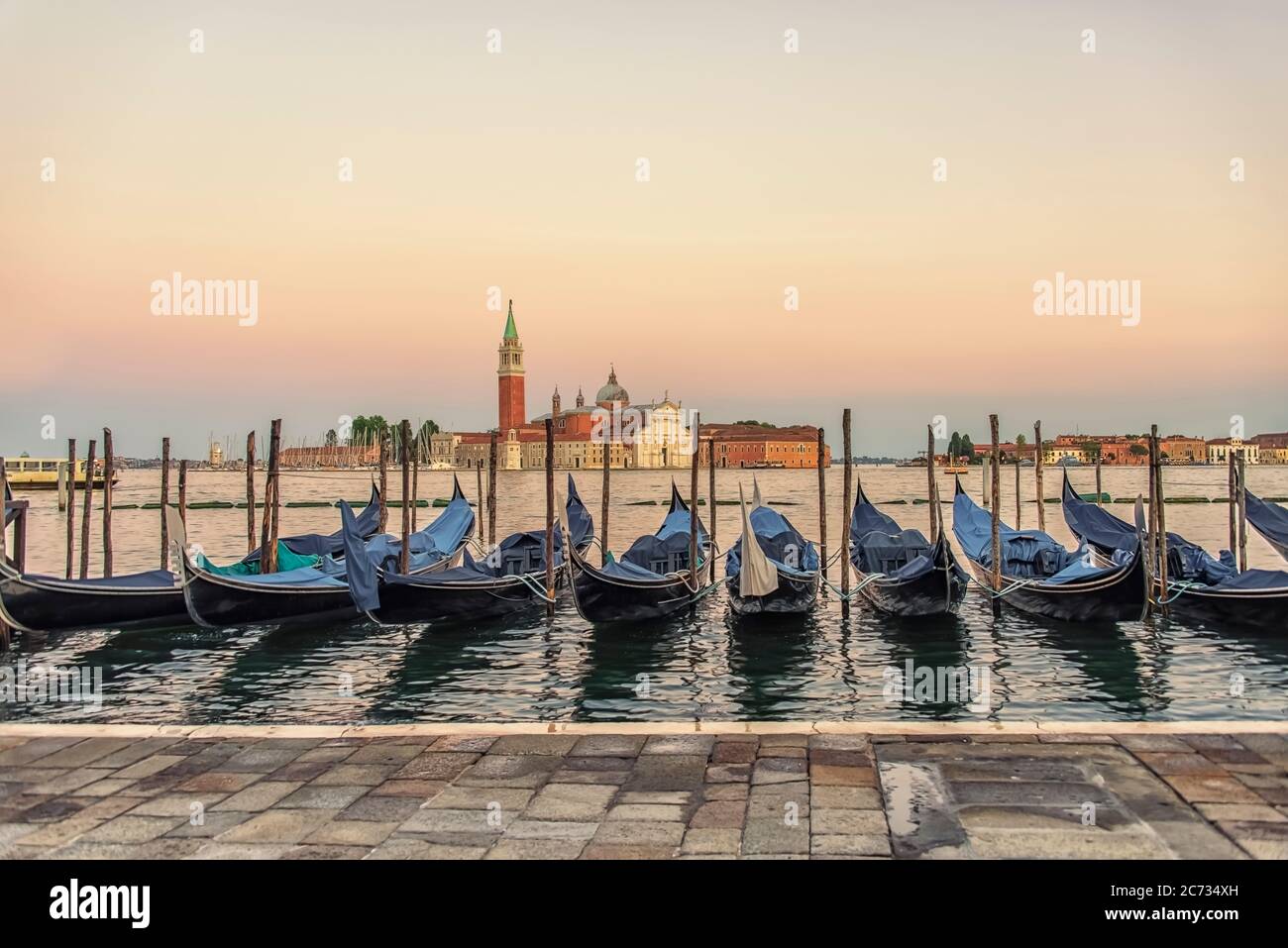 La città di Venezia al mattino, Italia Foto Stock
