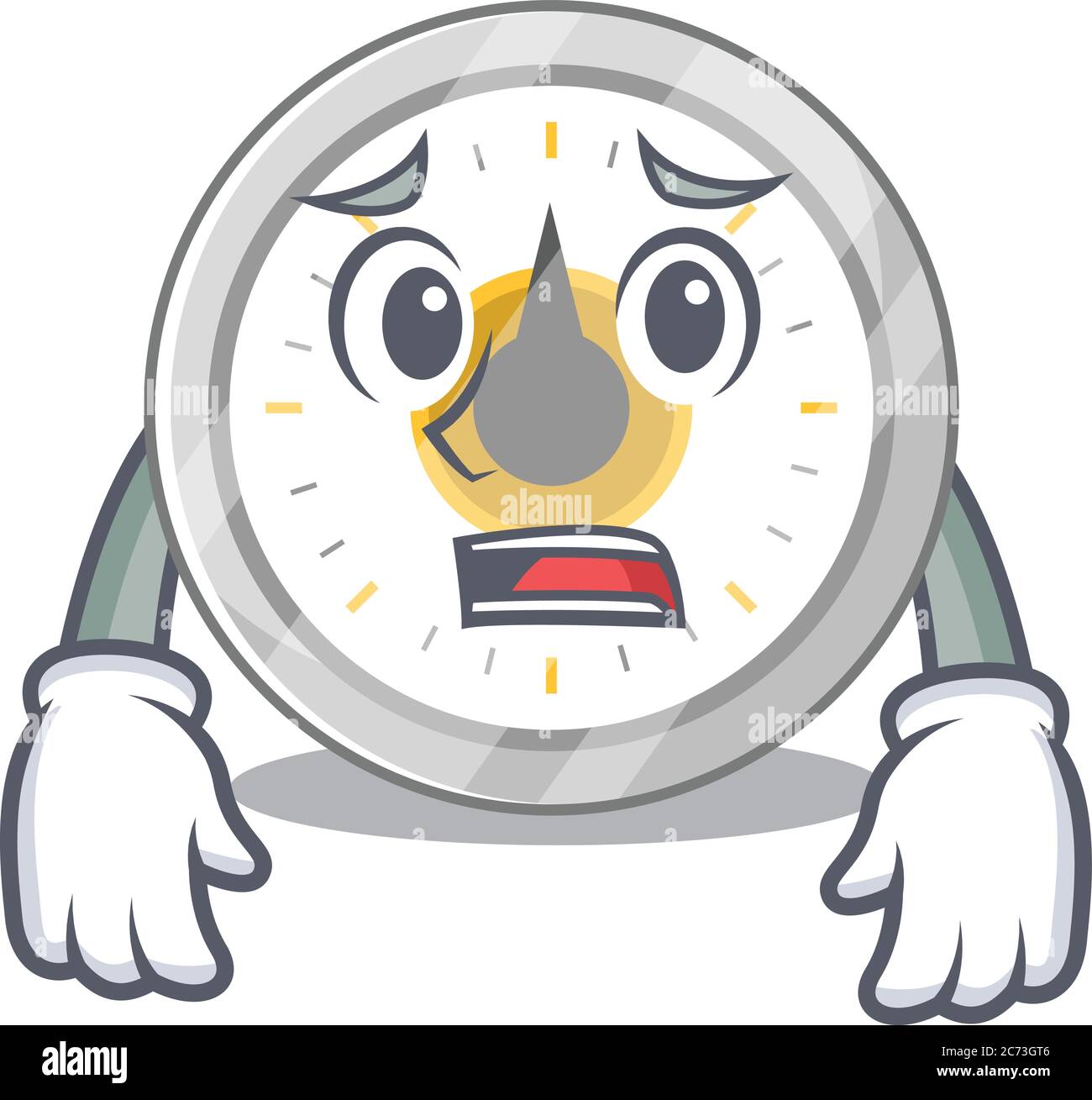 Cartoon immagine disegno vecchio timer cucina mostrando volto preoccupato  Immagine e Vettoriale - Alamy