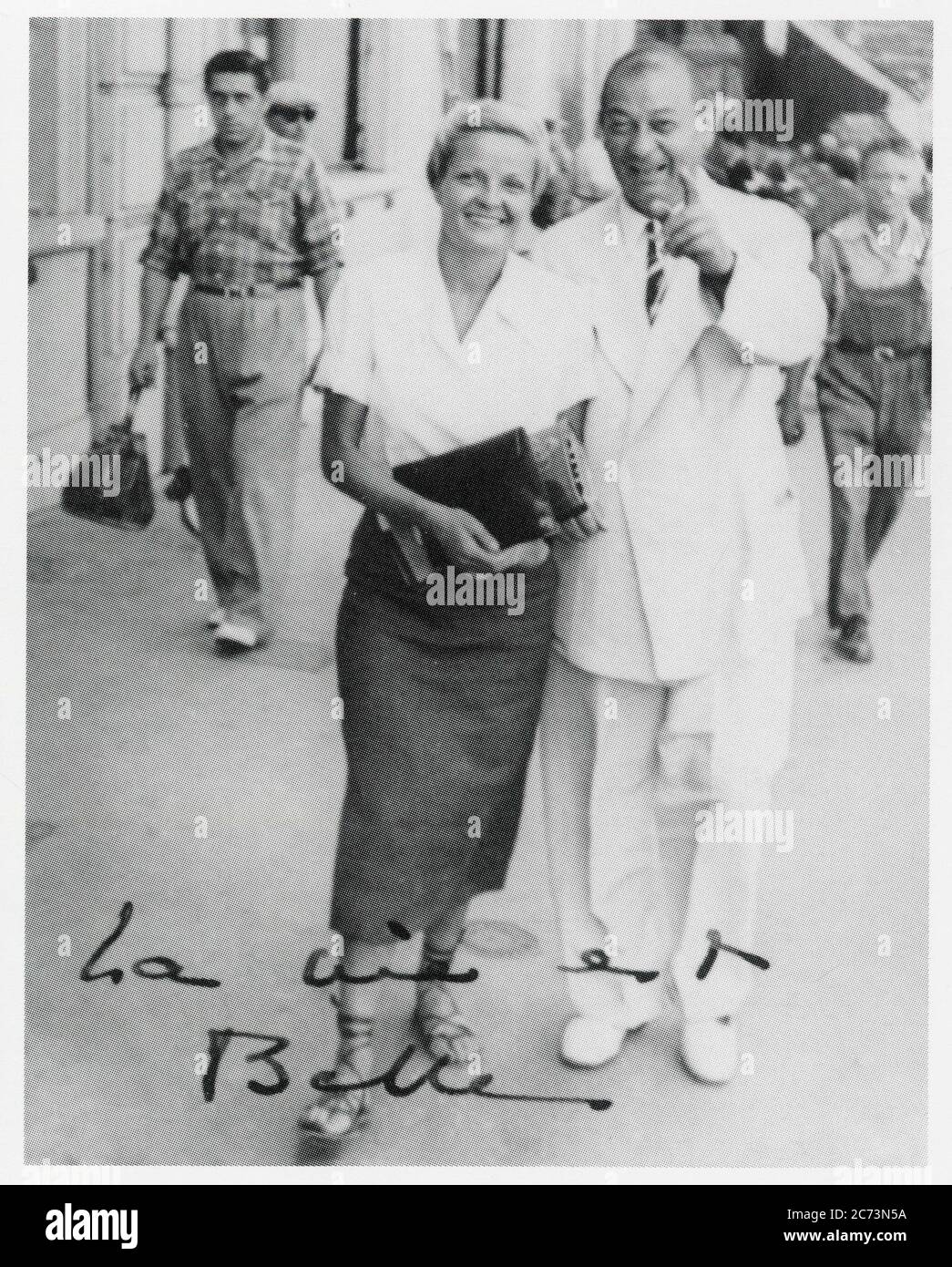 MADELEINE SOLOGNE ET MOISE KISLING À MARSIGLIA. 1940 Foto Stock