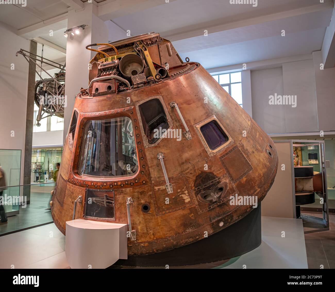 Londra, Regno Unito. Circa Novembre 2019. Capsula Apollo X nel museo della scienza, Foto Stock