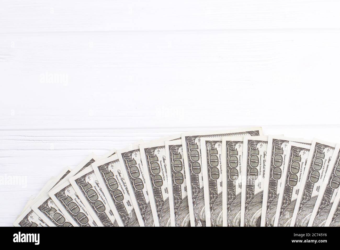 I dollari STATUNITENSI sono stati gettati fuori. Foto Stock