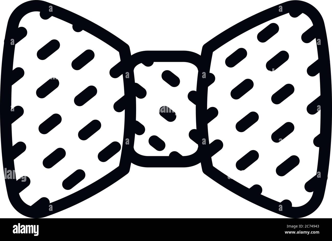 Il filtro Bow tie icona. Delineare il filtro bow tie icona vettoriali per il web design isolato su sfondo bianco Illustrazione Vettoriale