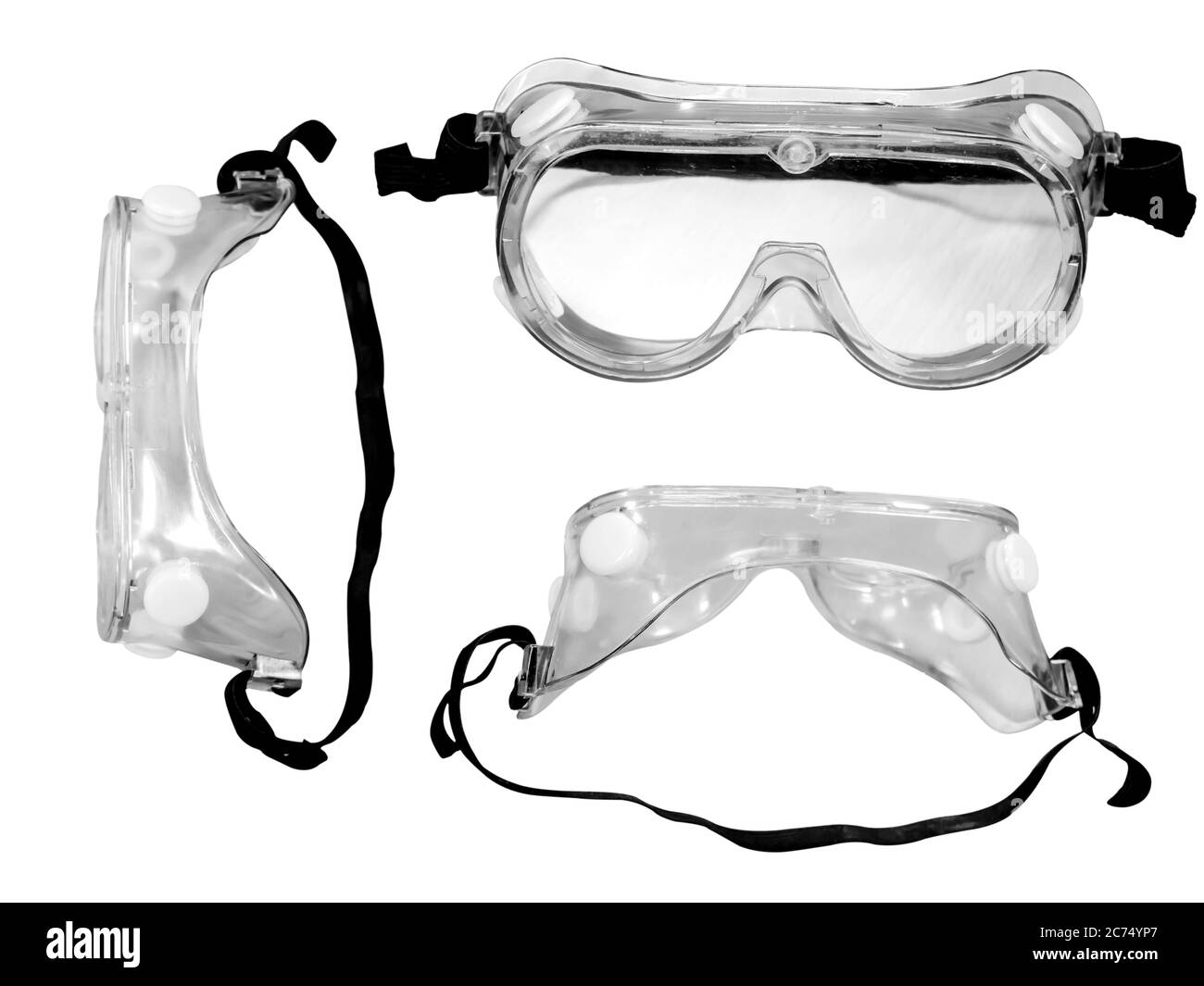 Occhiali chirurgici monouso, un dispositivo di protezione personale per la  prevenzione dei virus Corona Foto stock - Alamy