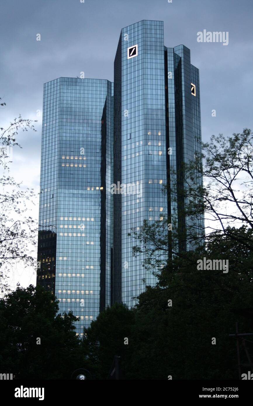 Deutsche Bank sede a Francoforte Foto Stock