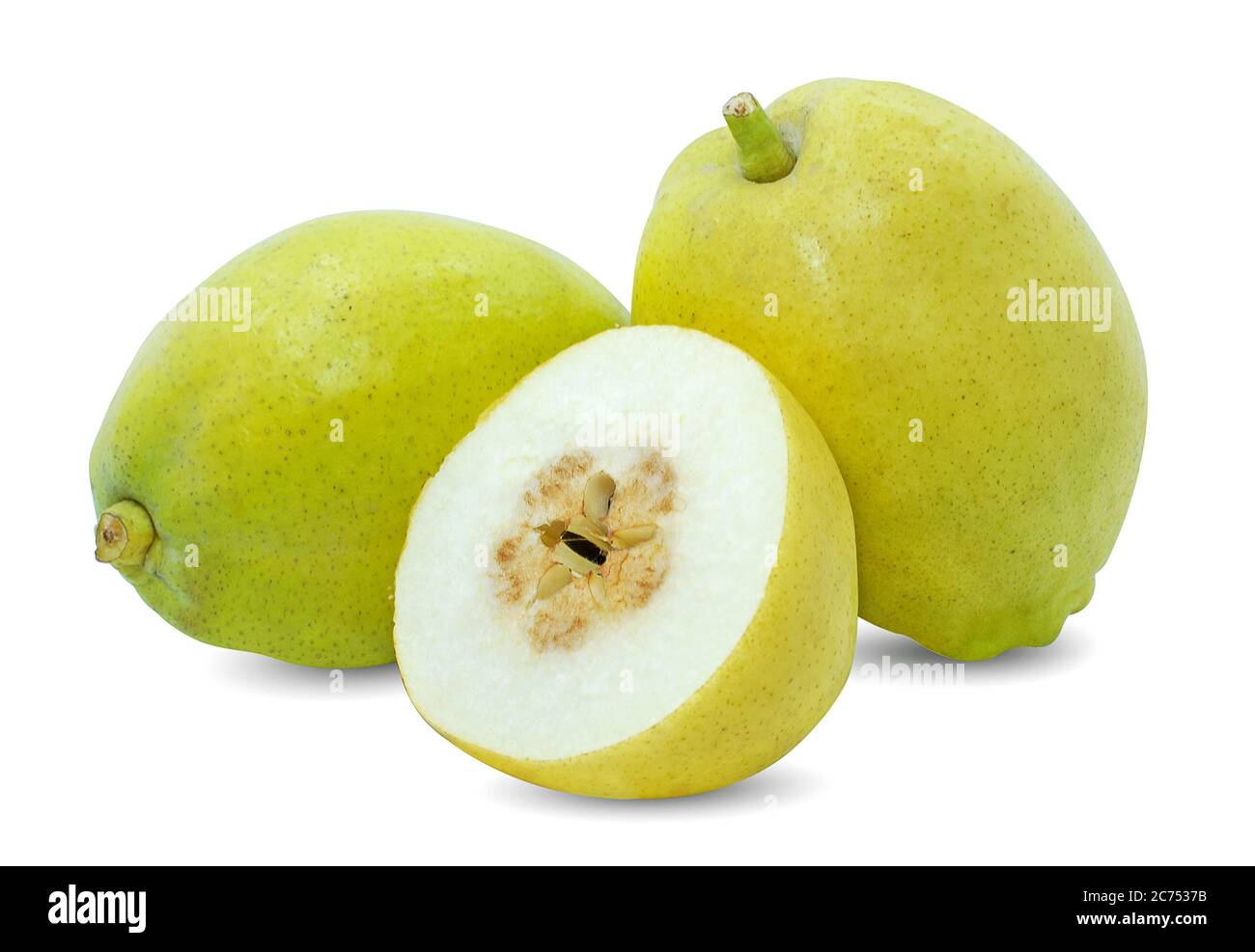 Par Chinese Fruit isolato su sfondo bianco Foto Stock
