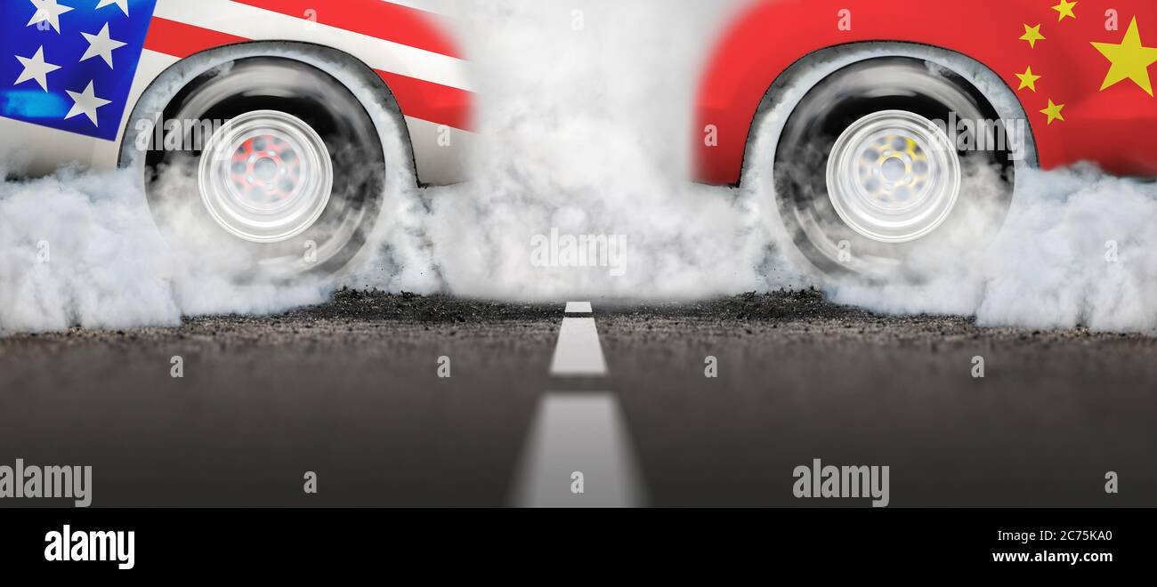 Commercio estero - Commercio degli Stati Uniti con la Cina Foto Stock