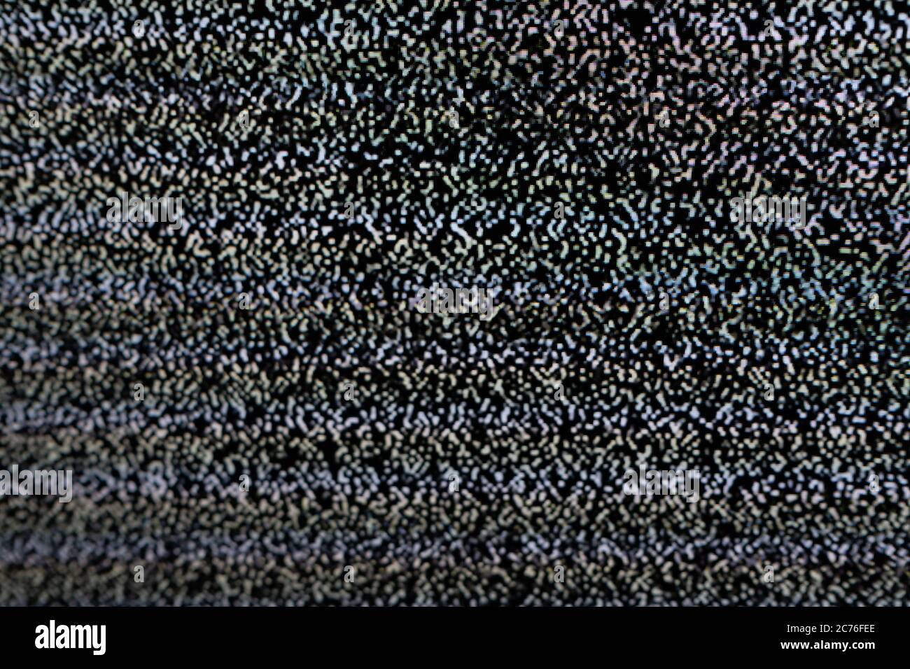 Stract screen texture glitch rumore. Testare il modello di texture del rumore di stridio dello schermo. Sfondo bianco e nero. L'immagine monocromatica astratta include un Foto Stock