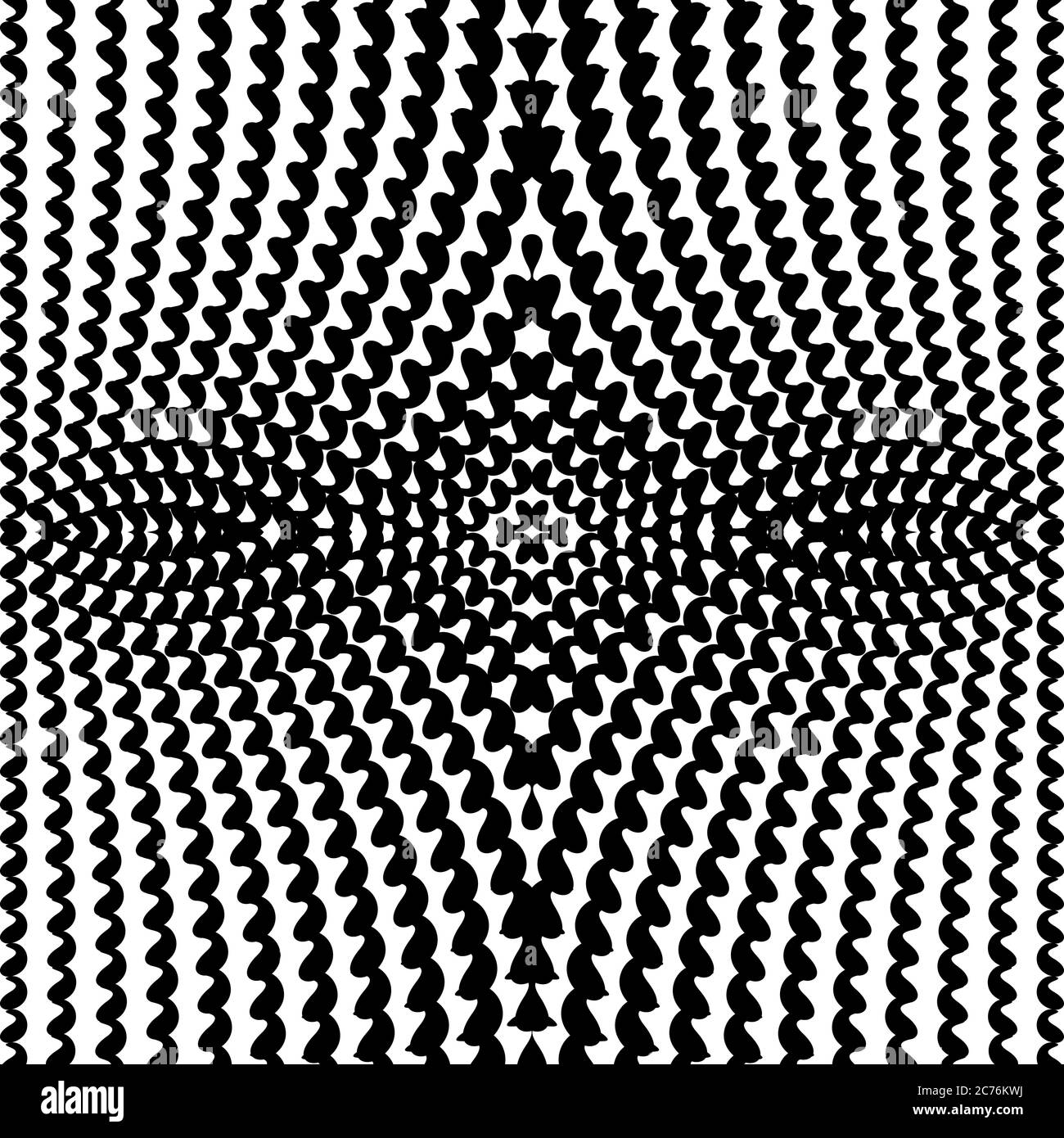 Sfondo geometrico vettoriale con effetto di distorsione Illustrazione Vettoriale