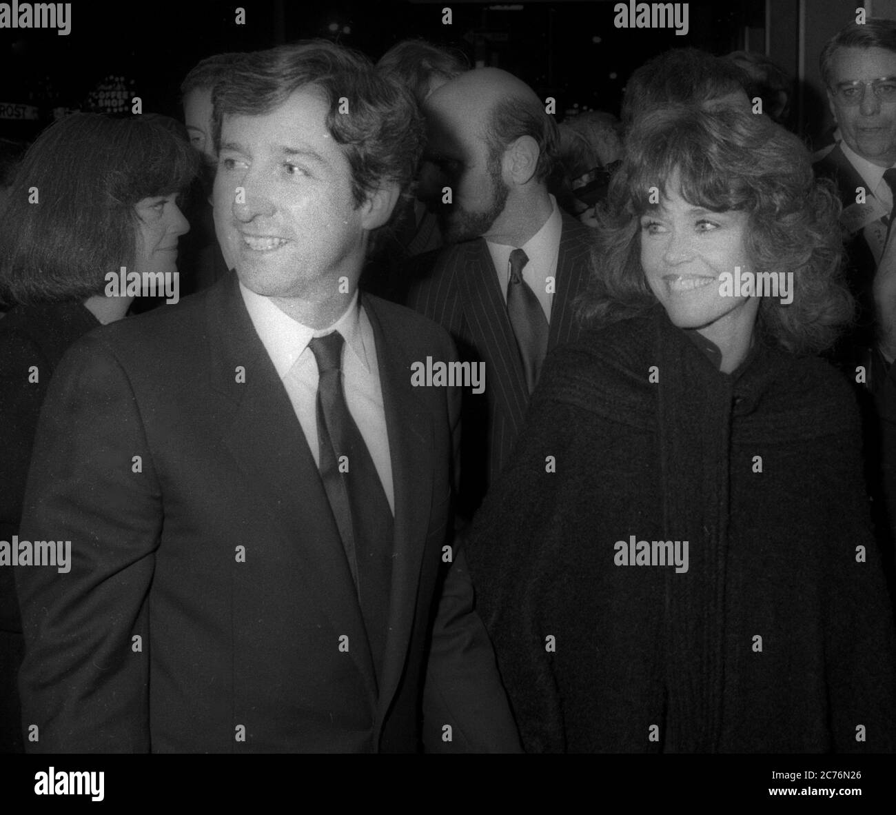 Tom Hayden e Jane fonda, anni ottanta, Credit: John Barrett/PHOTOlink/MediaPunch Foto Stock