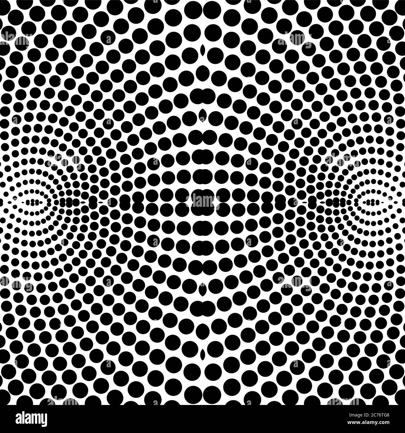 Sfondo geometrico vettoriale con effetto di distorsione Illustrazione Vettoriale