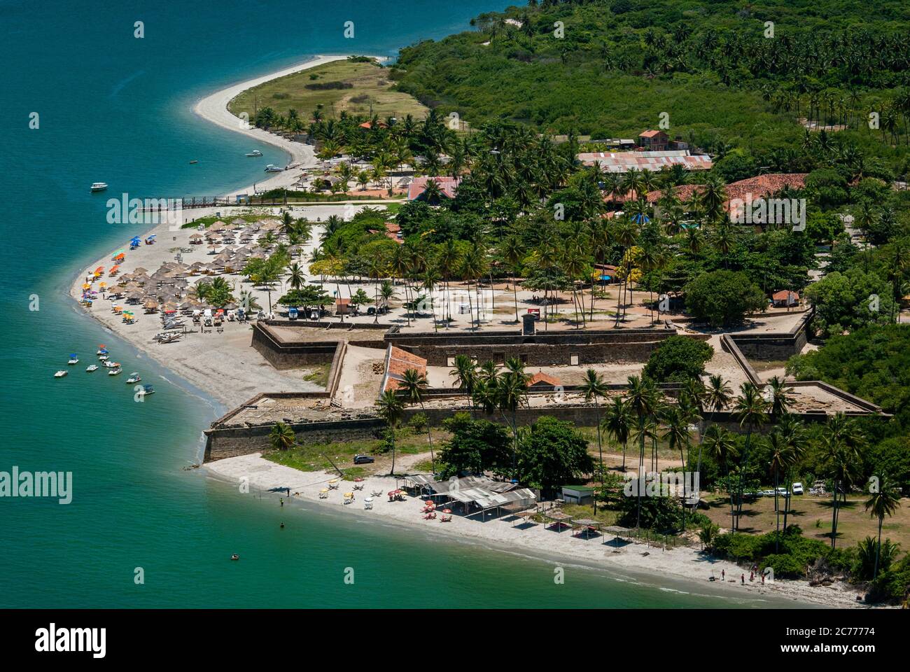 Forte Orange, isola di Itamaraca, vicino a Recife, Pernambuco, Brazi. Foto Stock