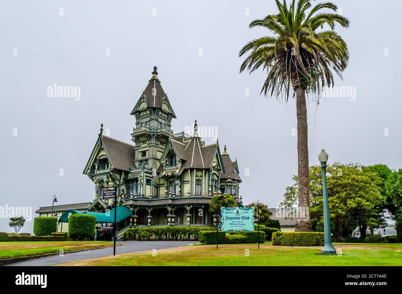 La storica residenza di Carson in stile vittoriano a Eureka California USA Foto Stock