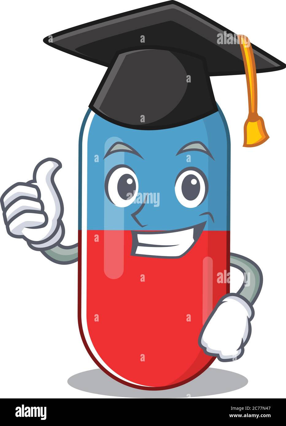 Pillole di disegno di immagine caricatura di droga con cappello per  cerimonia di laurea Immagine e Vettoriale - Alamy