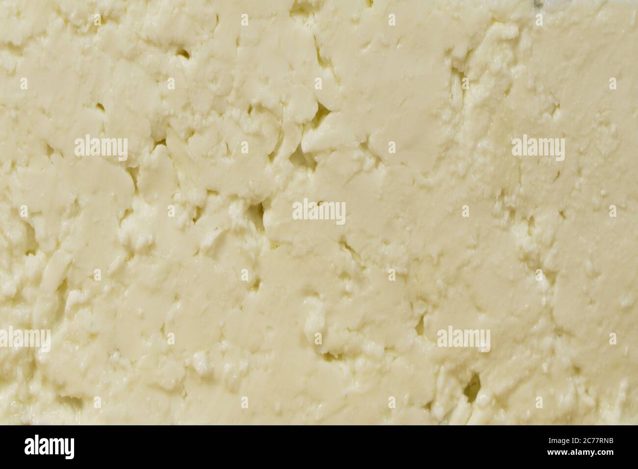 Fresco formaggio bianco come sfondo Foto Stock