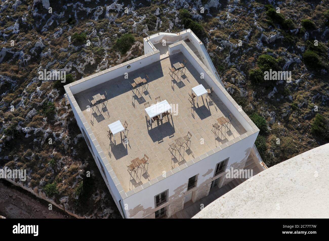 Otranto - Terrazza dall'alto del Faro di Punta Palascia Foto Stock