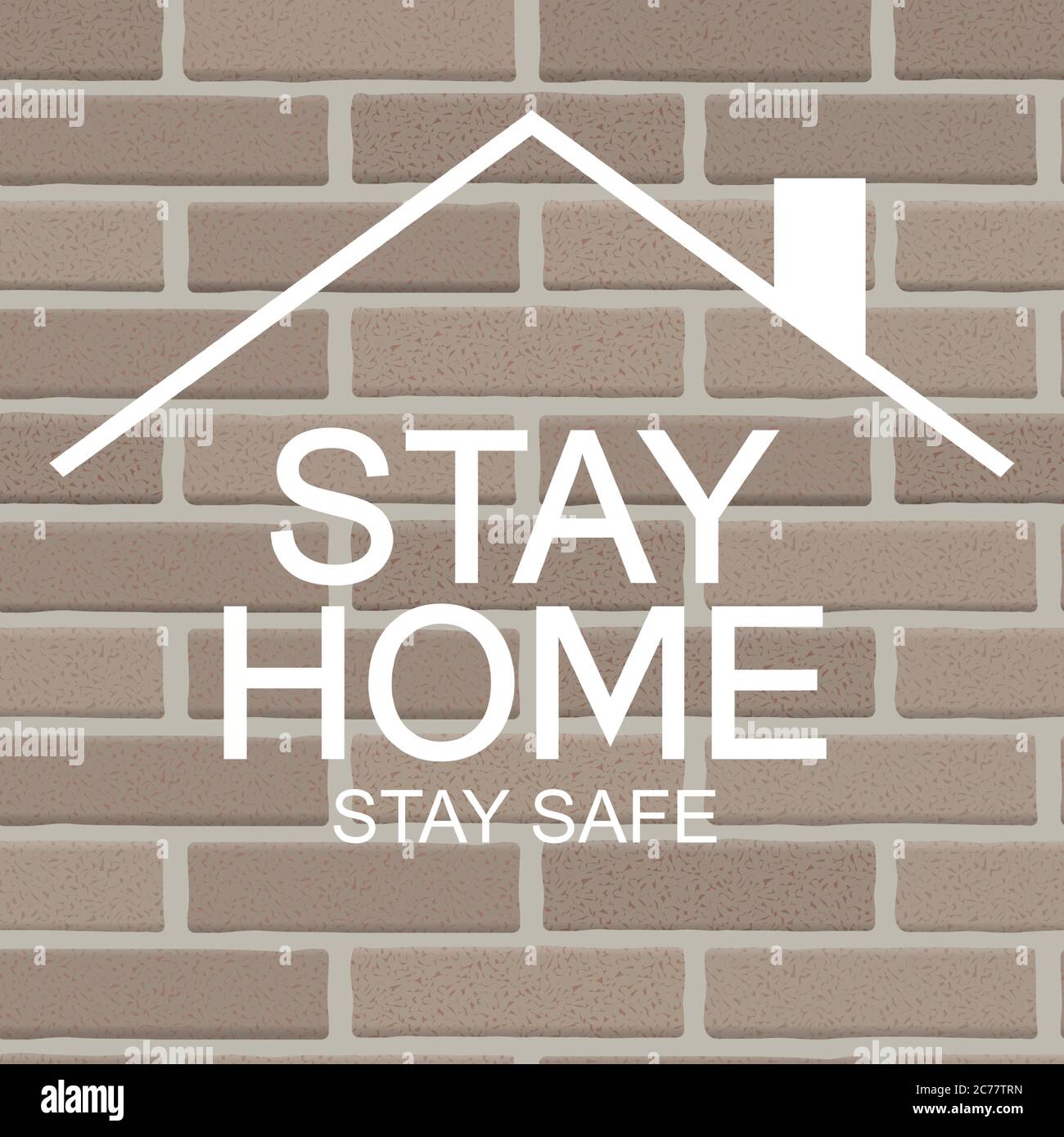 Rimani a casa. Campagna di sensibilizzazione dei poster sui social media e prevenzione dei coronavirus. Illustrazione vettoriale Illustrazione Vettoriale