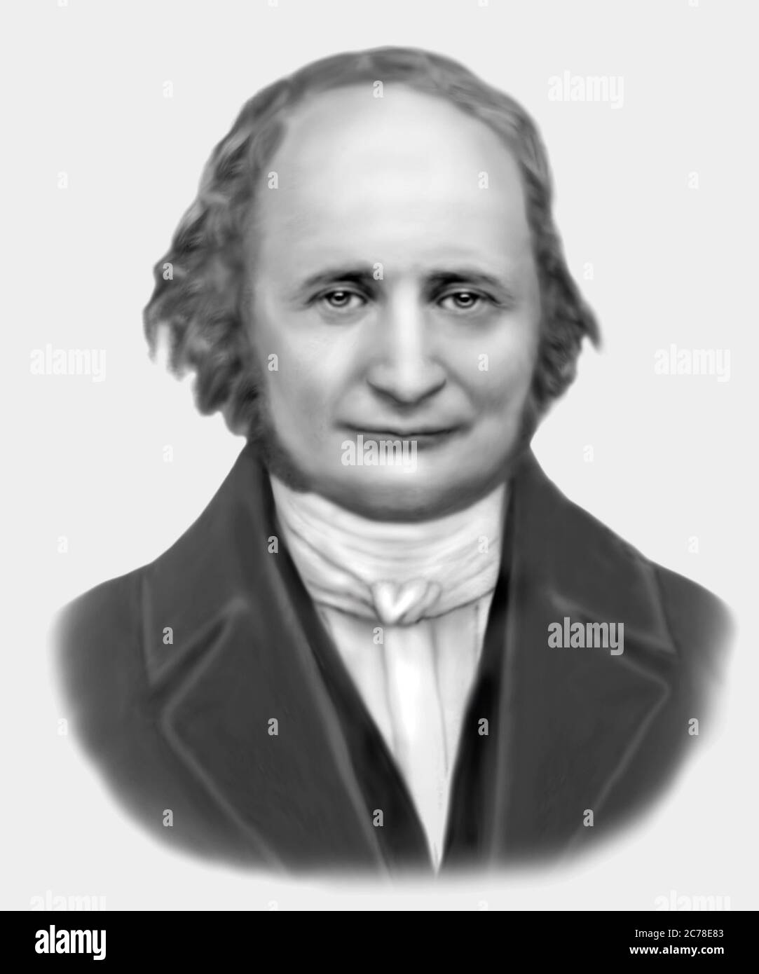 Carl Gustav Jacob Jacobi 1804-1851 matematico tedesco Foto Stock