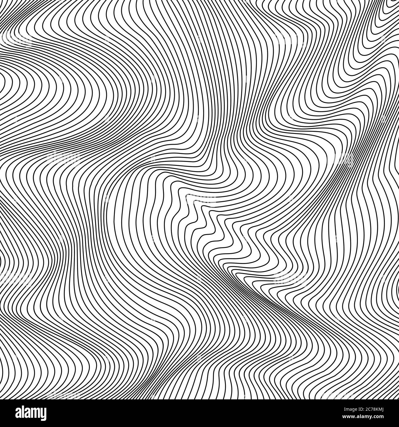 Modello di linee astratte vettoriali. Sfondo delle onde Illustrazione Vettoriale