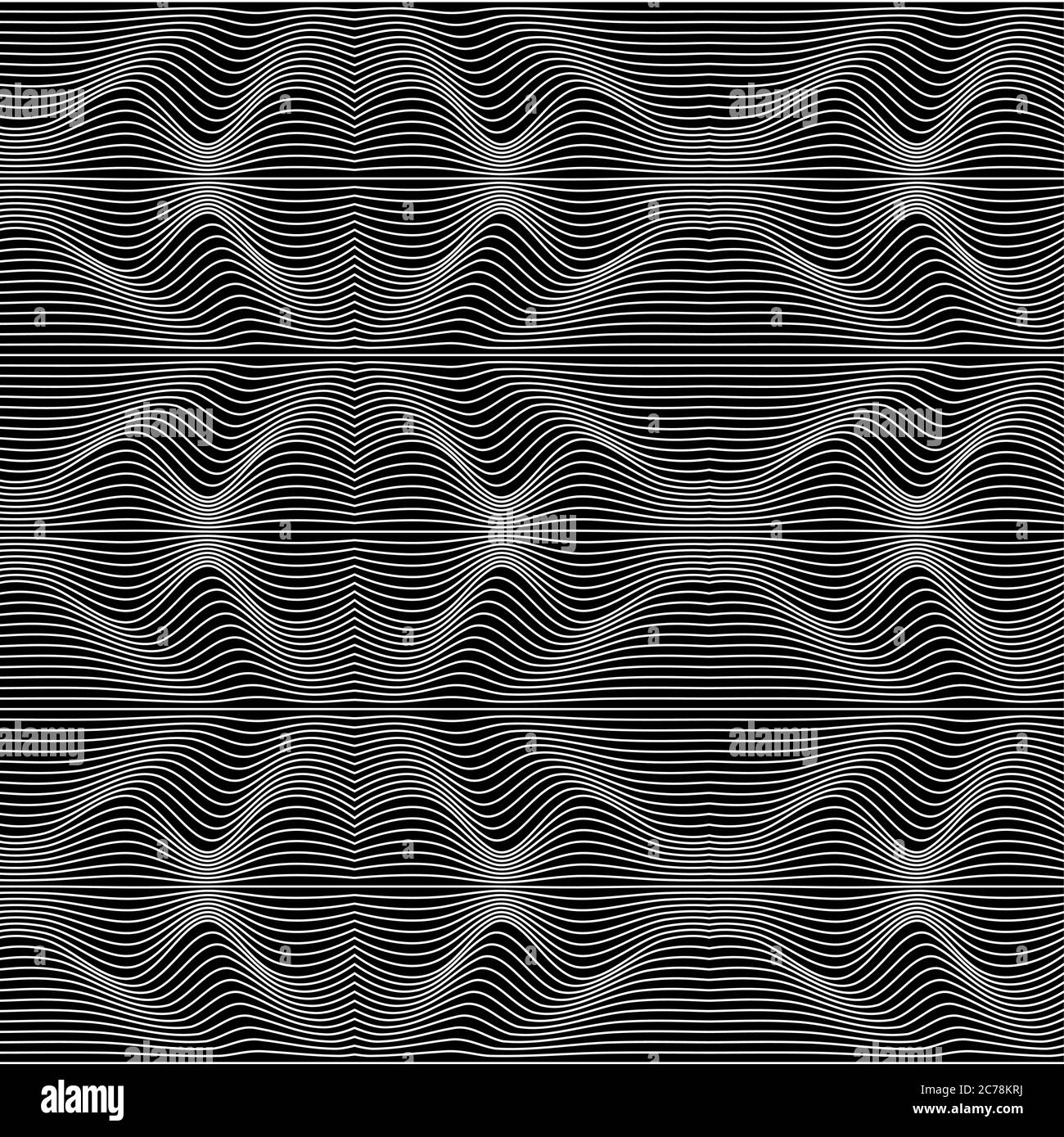 Modello di linee astratte vettoriali. Sfondo delle onde Illustrazione Vettoriale