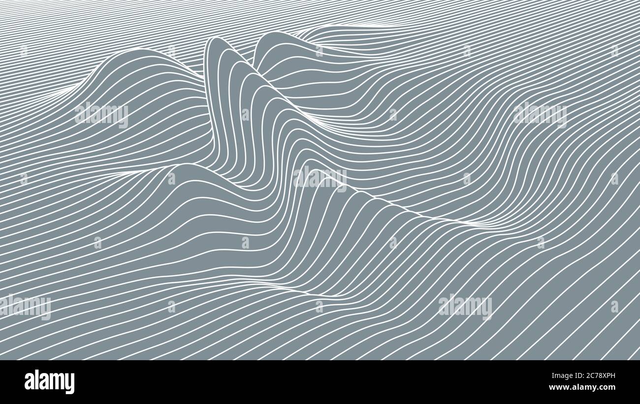 Illustrazione delle linee astratte vettoriali. Illustrazione Vettoriale