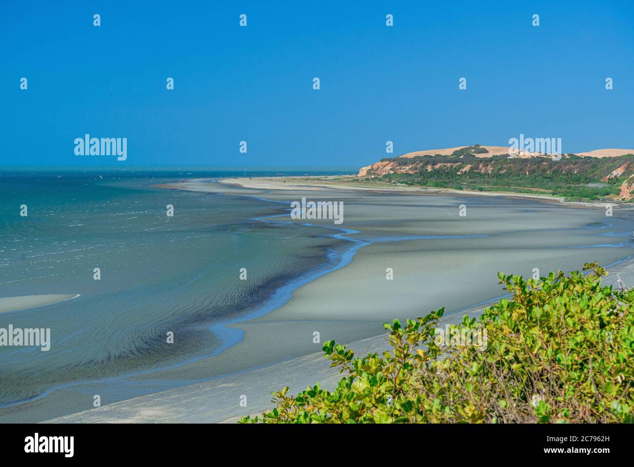 Spiaggia di Ponta grossa, Icapuí, Ceará, Brasile Foto Stock