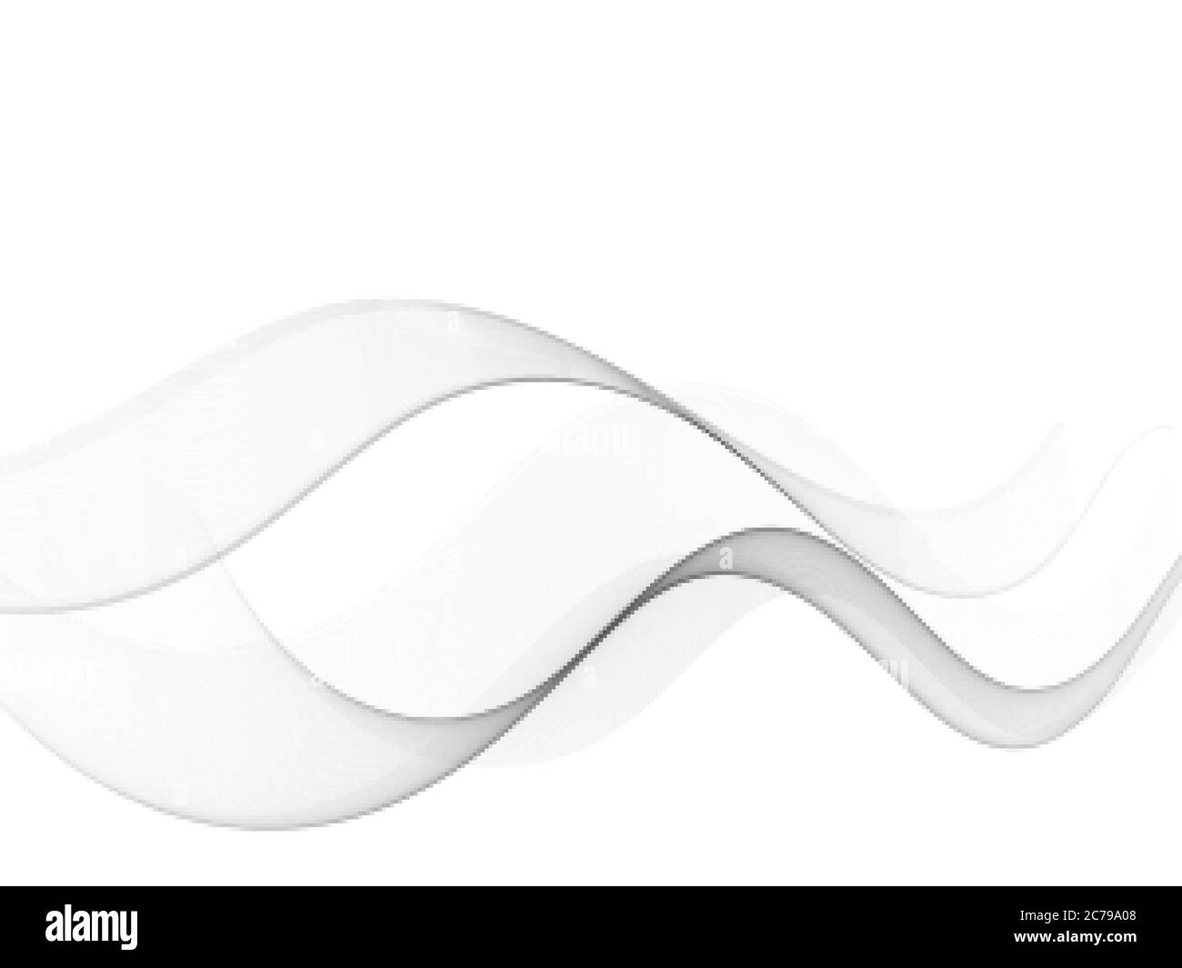 Astratto sfondo grigio ondulato flusso d'onda grigio Illustrazione Vettoriale