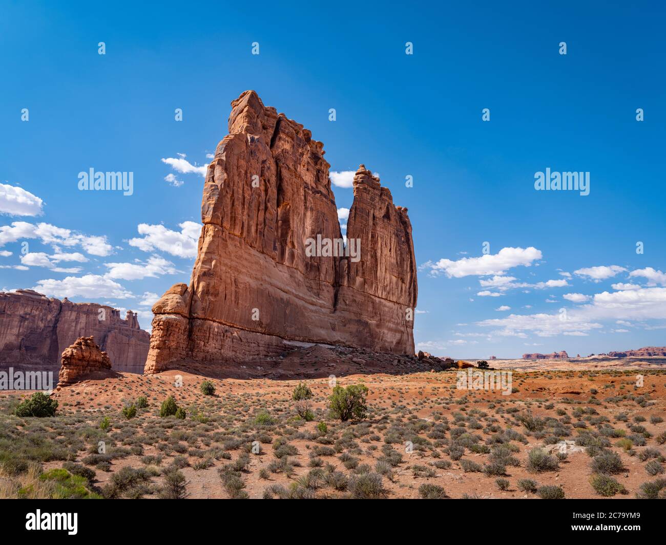 Courthouse Tower, Arches National Park, Utah USA Foto Stock