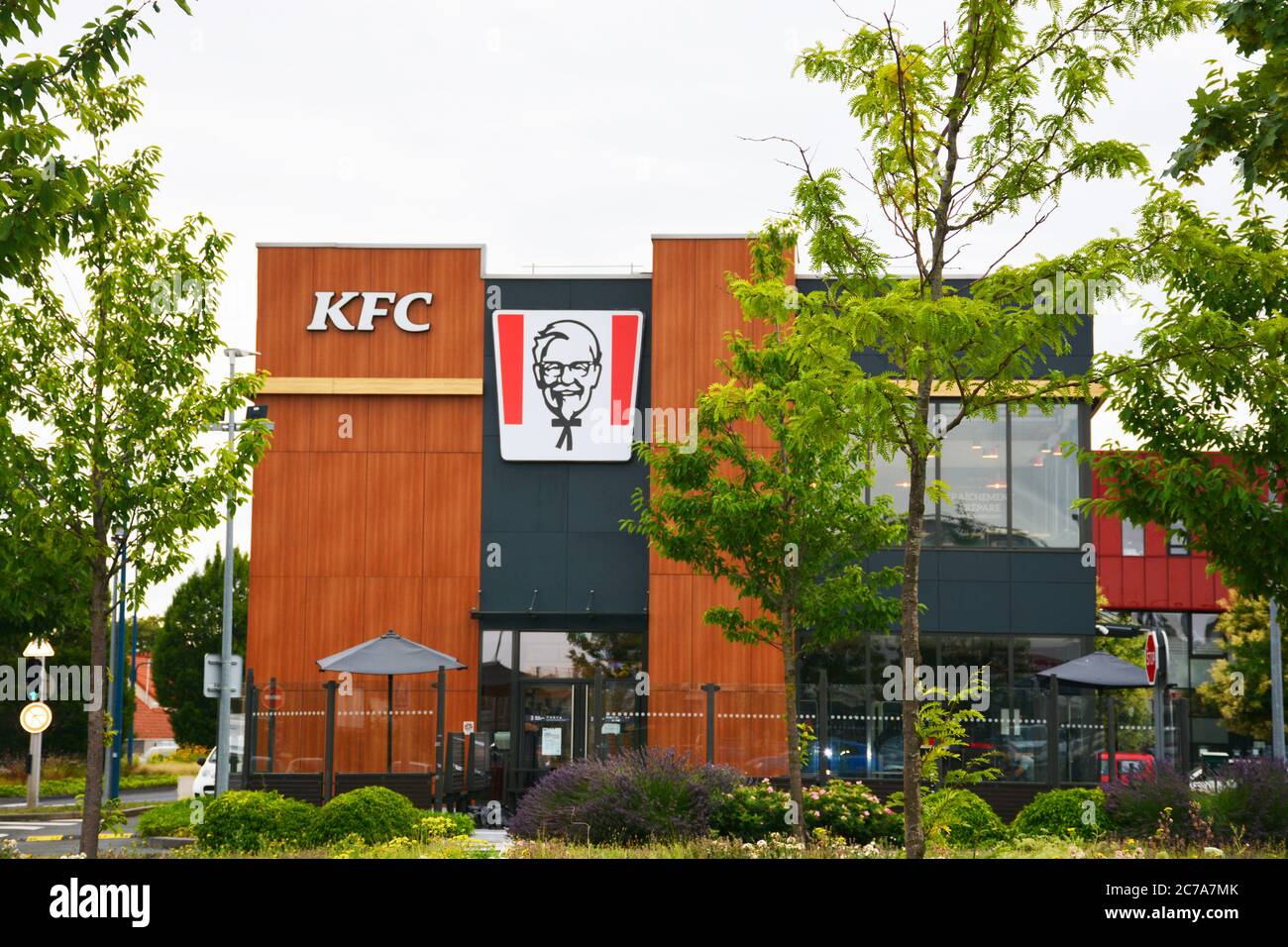 KFC, Kentucky Fried Chicken, catena di fast food americana, Clermont-Ferrand, Puy-de-Dome, Auvergne, Francia Foto Stock