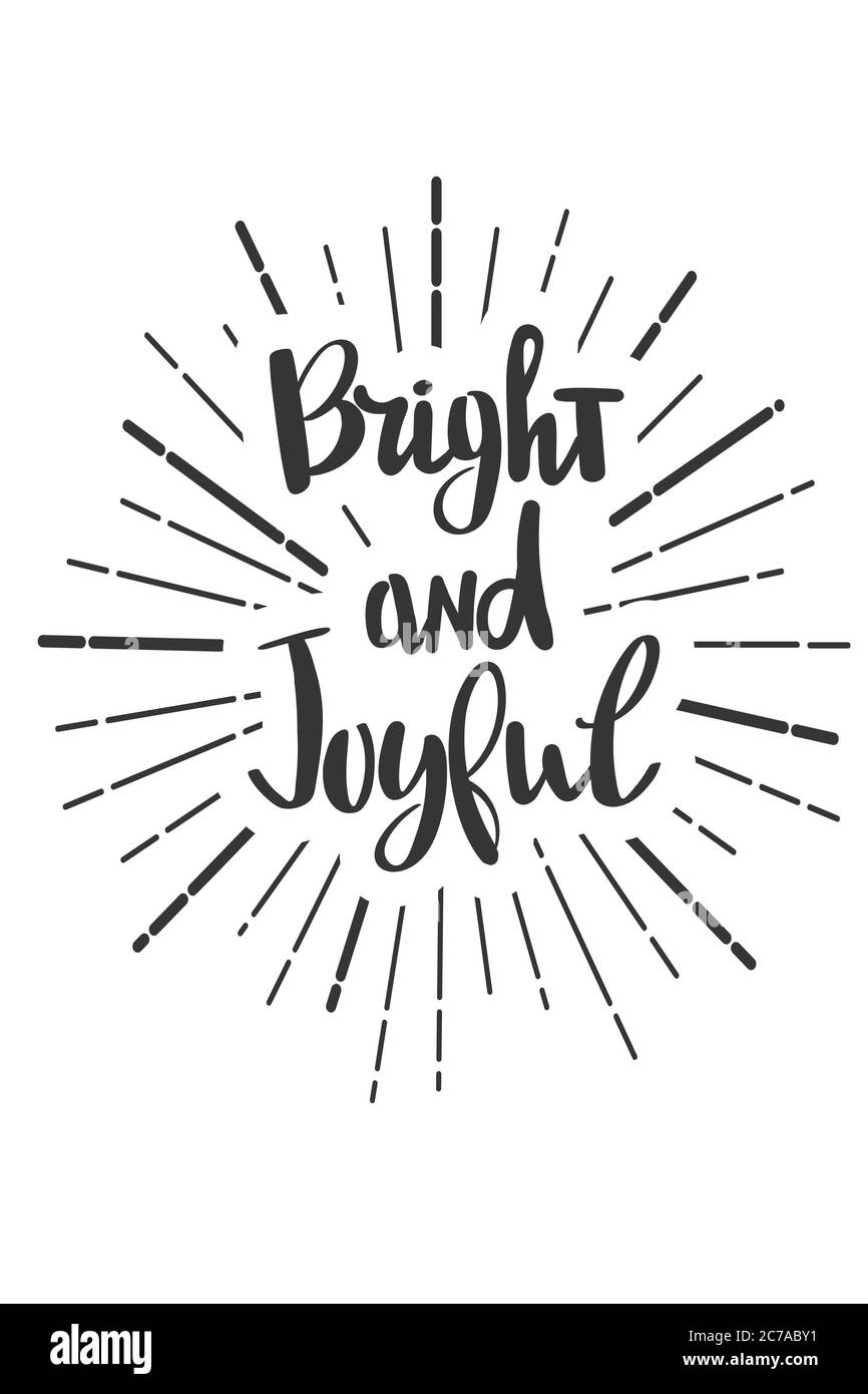 Auguri luminosi e gioiosi per il Natale e il nuovo anno Illustrazione Vettoriale