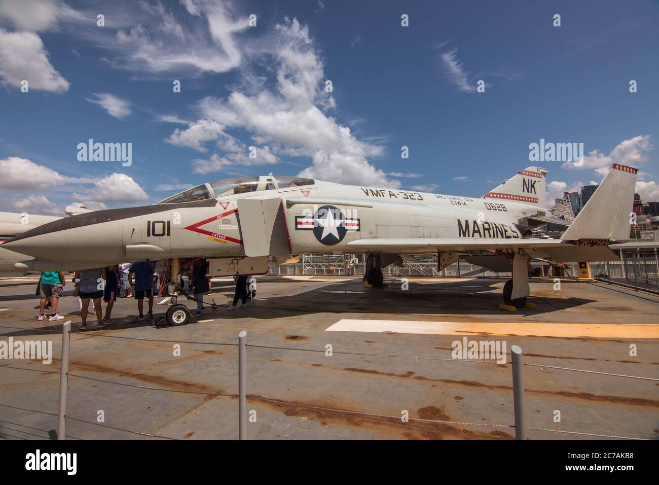 New York, NY / USA - 24 luglio 2019: Intrepid Sea, Air and Space Museum Foto Stock