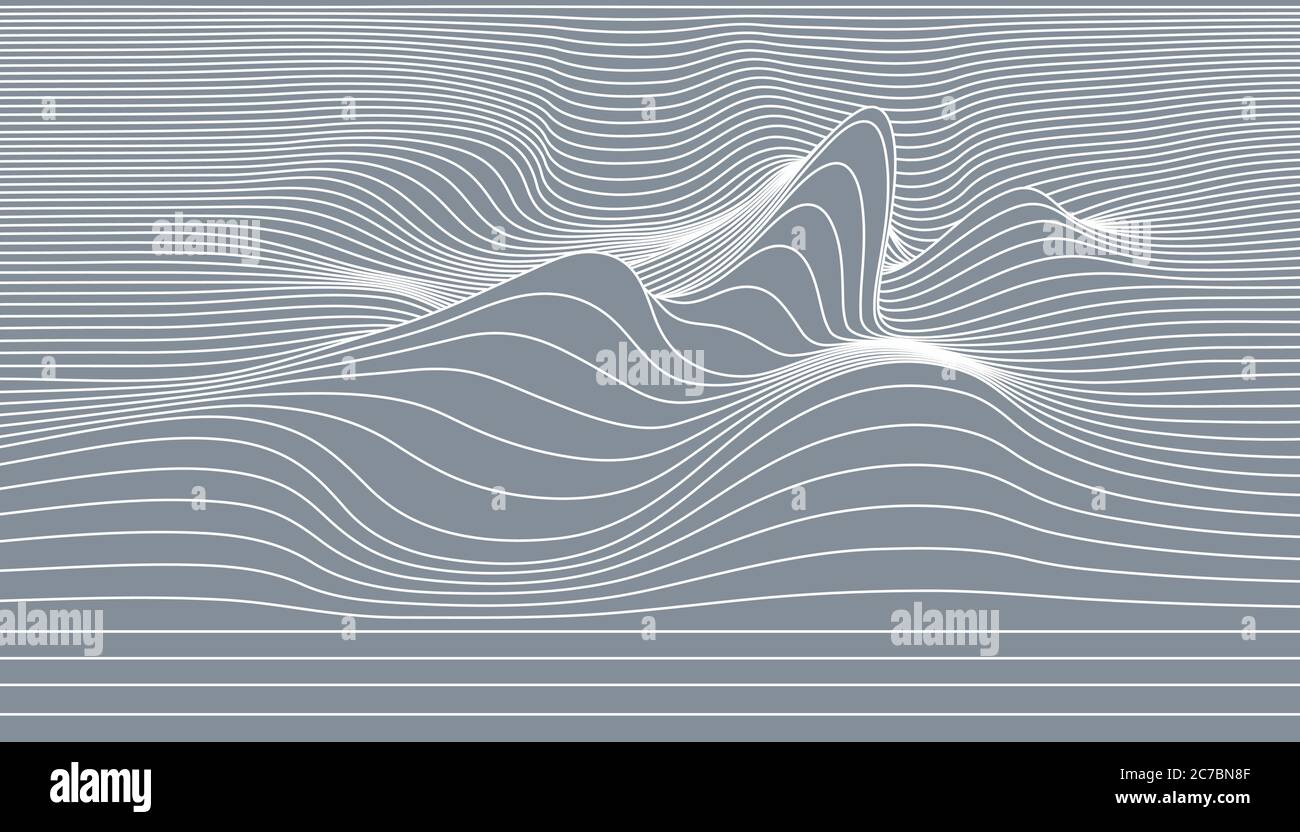 Illustrazione delle linee astratte vettoriali. Illustrazione Vettoriale