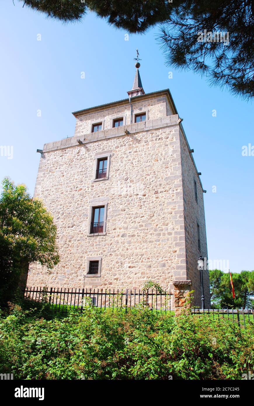 Castello. Villaviciosa de Odon, provincia di Madrid, Spagna. Foto Stock