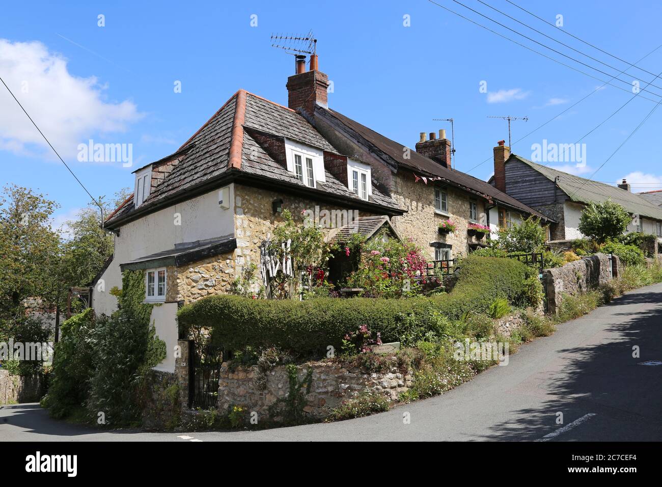 Cottage a Venlake, Uplyme, Devon, Inghilterra, Gran Bretagna, Regno Unito, Regno Unito, Europa Foto Stock