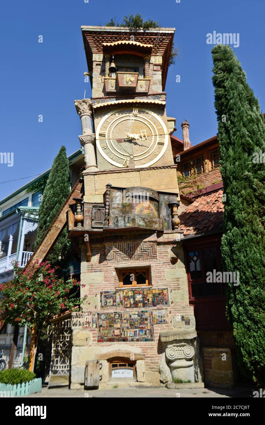 Torre pendente di Tbilisi, Ioane Shavteli, Repubblica di Georgia Foto Stock