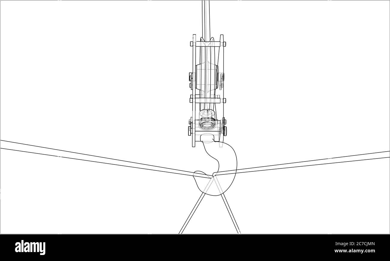 Contenitore di carico. Filo-stile cornice Foto Stock