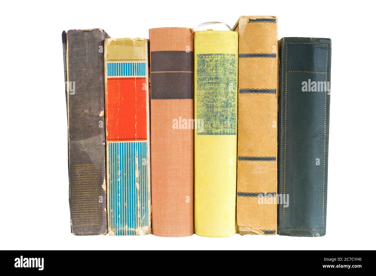 Vari libri multicolore, lettura, letteratura, educazione, biblioteca, concetto di home Office, vita still, spazio libero di copia Foto Stock