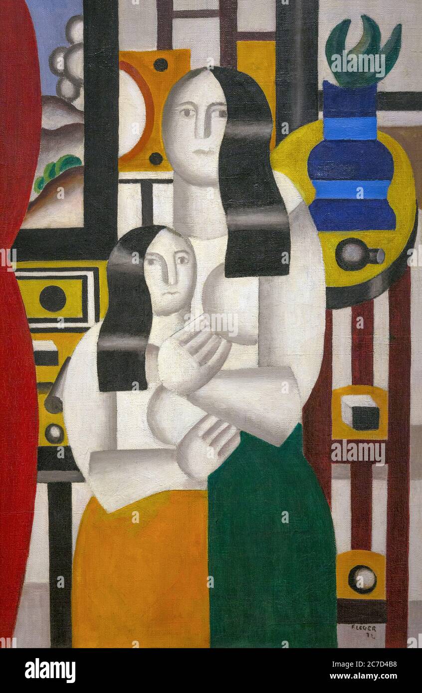 Due donne, Fernand Leger, 1922, National Gallery of Art di Washington DC, USA, America del Nord Foto Stock