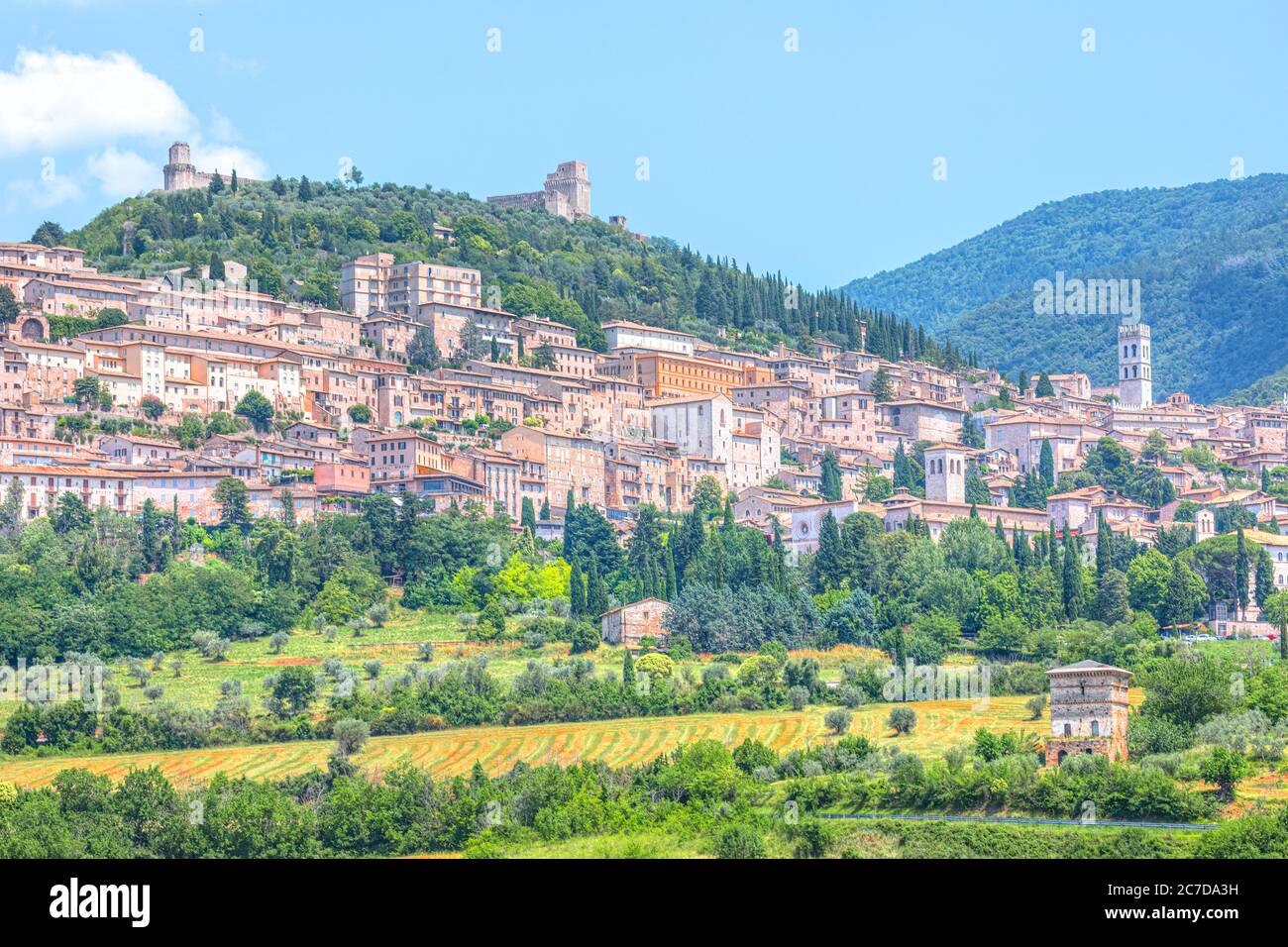 Ad Assisi, Umbria, Italia, Europa Foto Stock