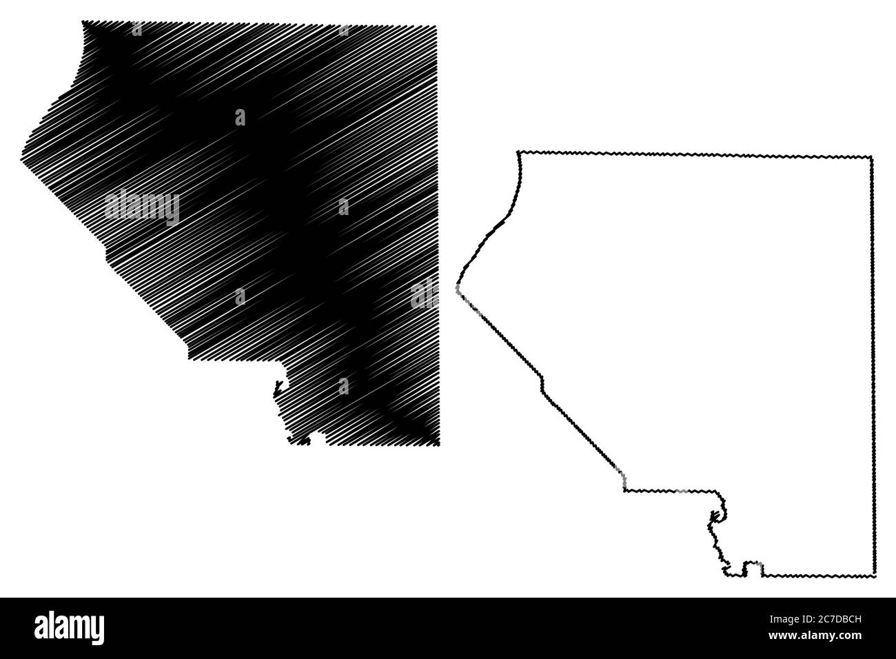 Clair County, Illinois (Stati Uniti, Stati Uniti d'America, Stati Uniti, Stati Uniti, Stati Uniti) mappa vettoriale illustrazione, schizzo scrimolo St. Clair mappa Illustrazione Vettoriale