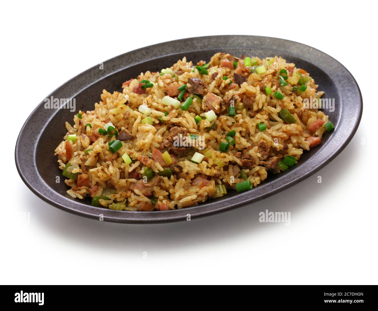 classico riso sporco cajun, cibo del sud Foto Stock