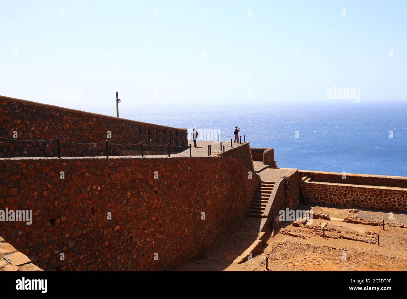 São Felipe Royal fortificazione, isola di Santiaog, Capo Verde Foto Stock