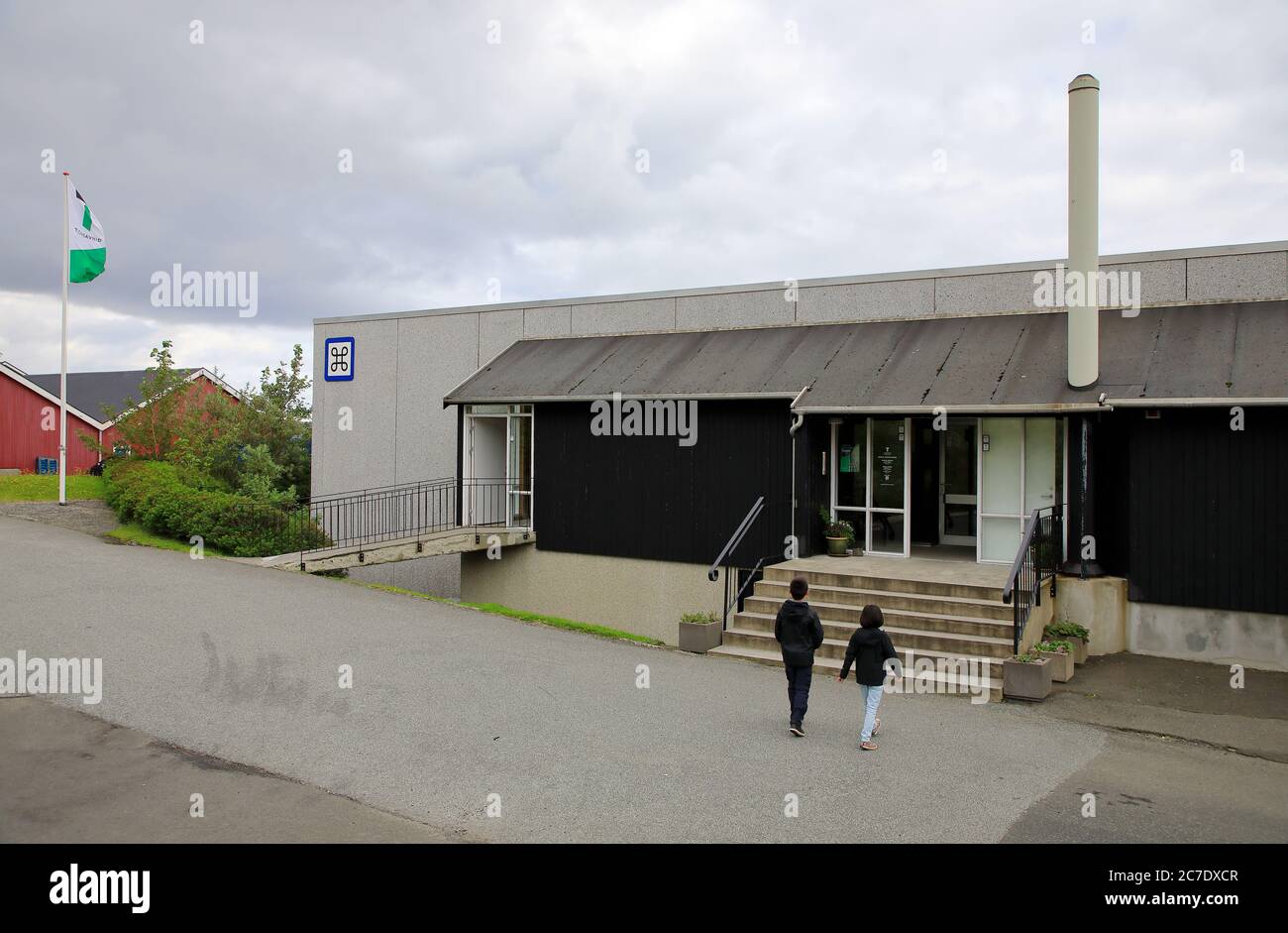 Vista esterna del Museo Nazionale delle Isole Faroe.Torshavn.Streymoy.Isole Faroe.territorio della Danimarca Foto Stock