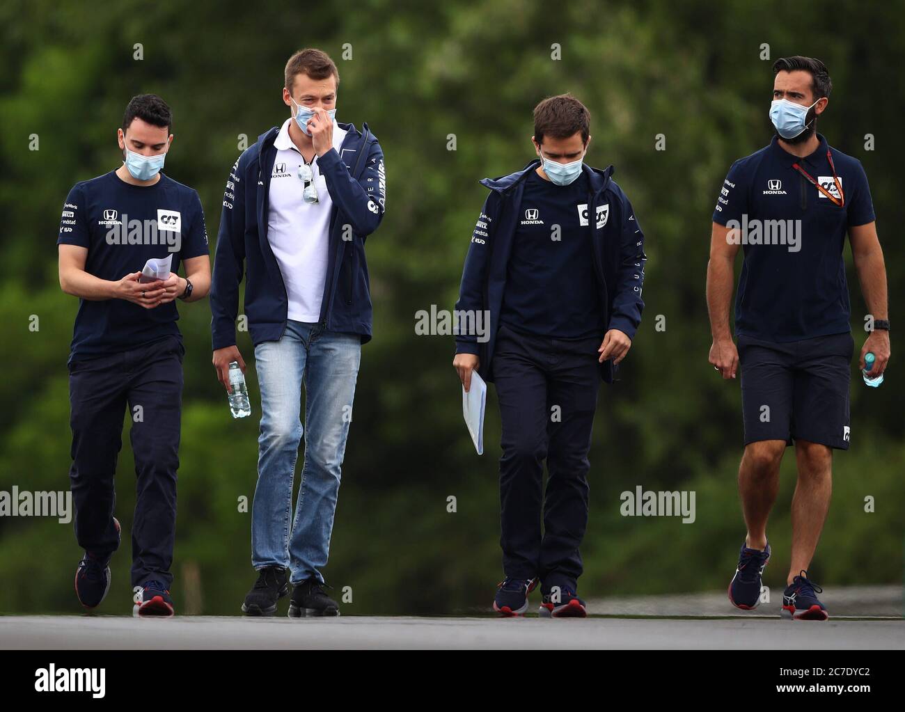 Hungaroring, Budapest, Ungheria. 16 luglio 2020. Gran Premio di Ungheria di F1, arrivo piloti e giornata di ispezione in pista; 26 Daniil Kvyat RUS, Scuderia AlphaTauri Honda Credit: Action Plus Sports/Alamy Live News Foto Stock