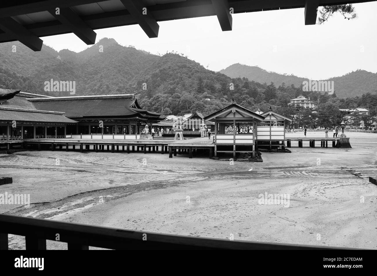 Il tempio di Itsukushima, Giappone Foto Stock