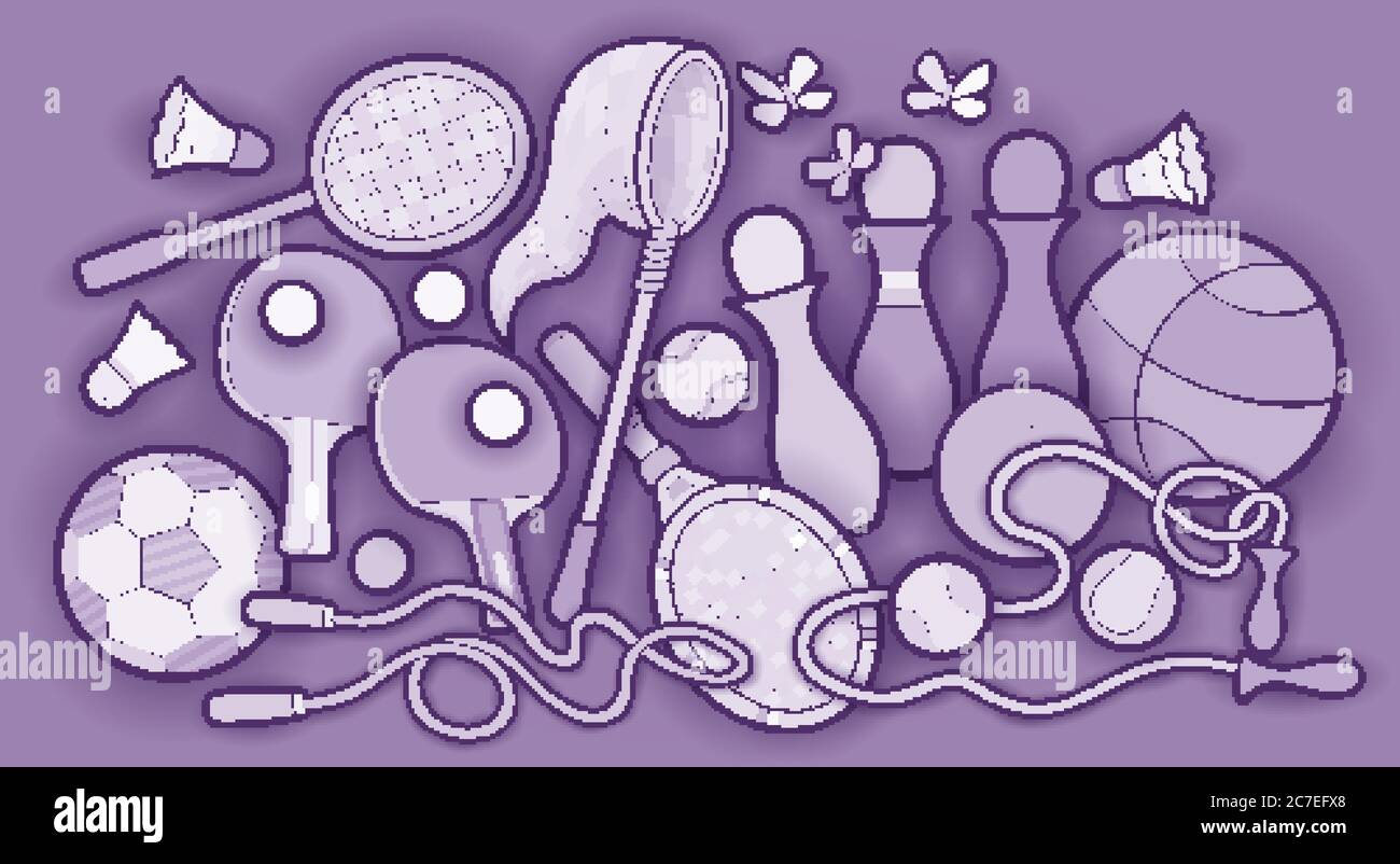 Cartoon carino doodles bambini giocattoli illustrazione Illustrazione Vettoriale