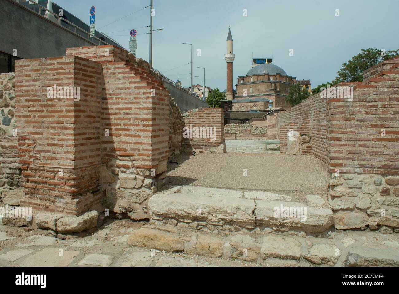 Complesso archeologico di Serdica, Sofia, Bulgaria Foto Stock