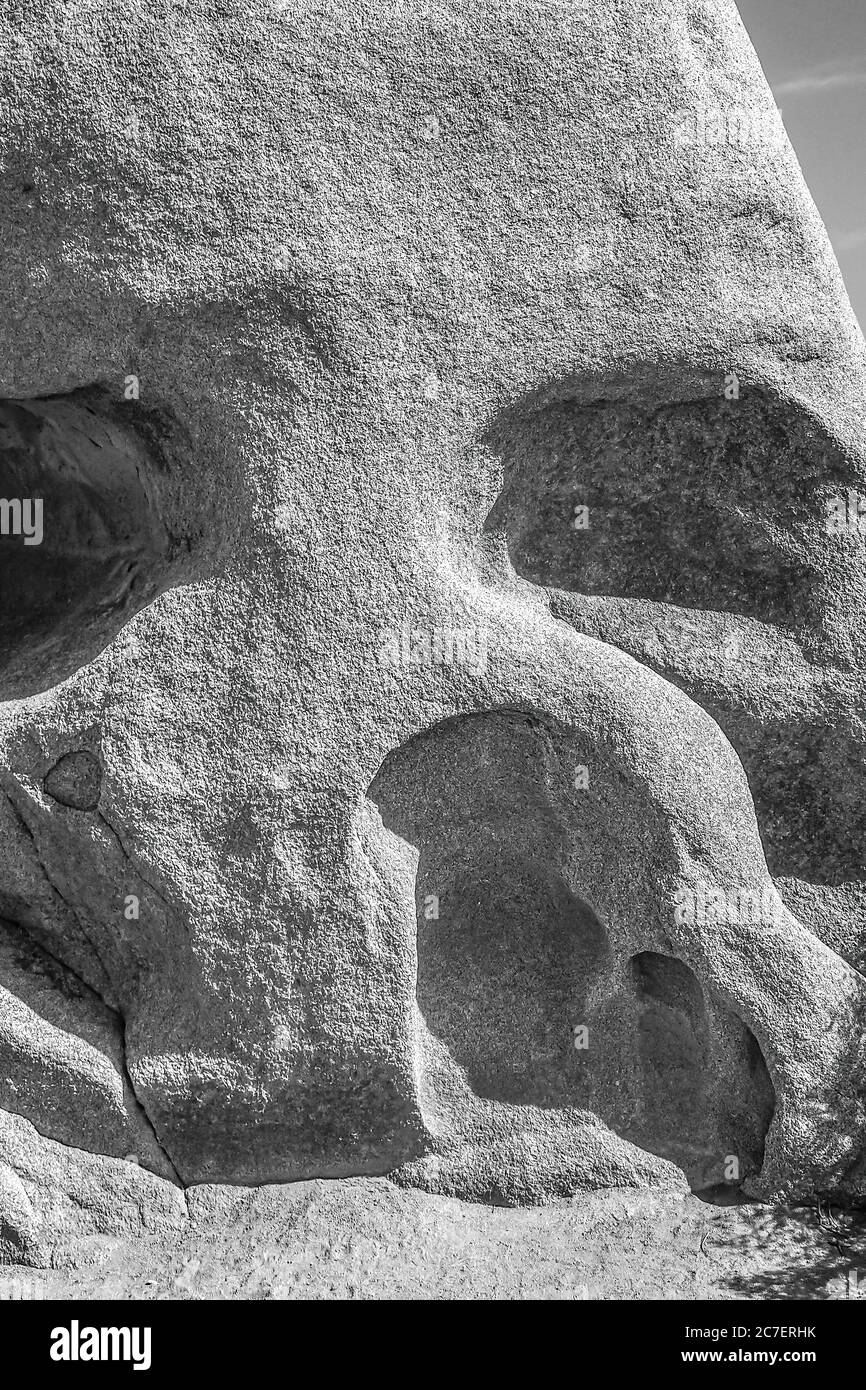 Skull Rock, Joshua Tree National Park, California, Stati Uniti. Foto Stock