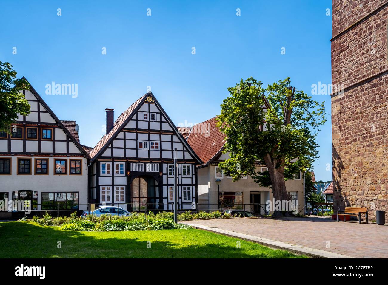 Città storica di Blomberg, Germania Foto Stock