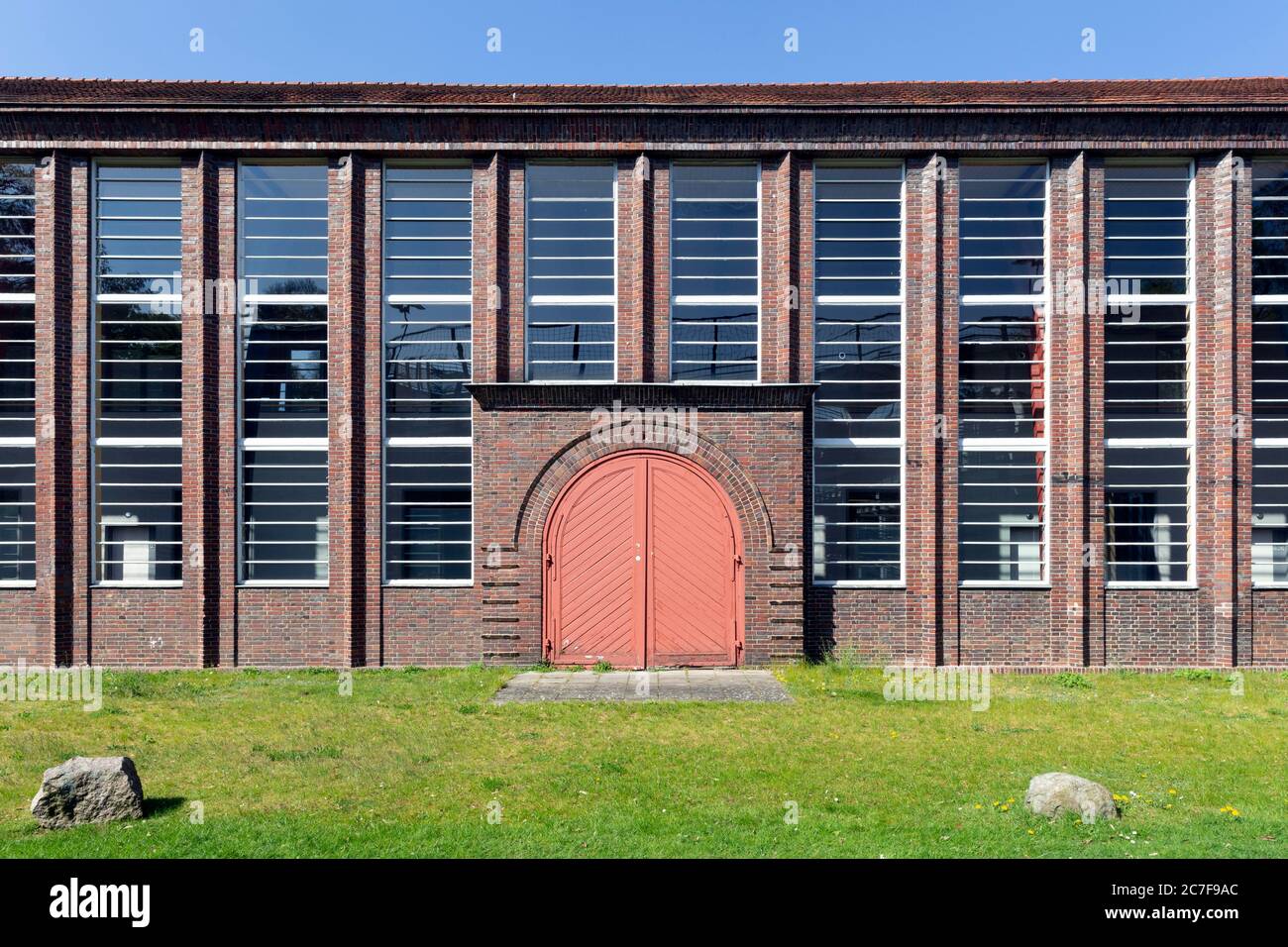 Holstentorhalle, fiera e sala espositiva dal 1926, espressionismo mattone, Lubecca, Schleswig-Holstein, Germania Foto Stock